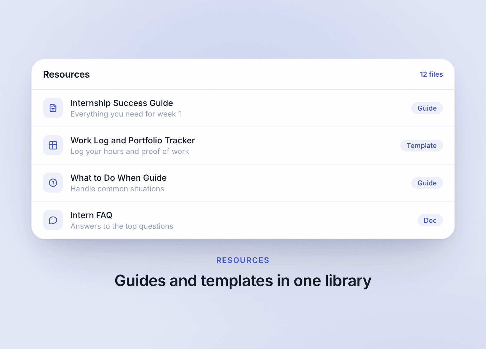 Learning resources and materials